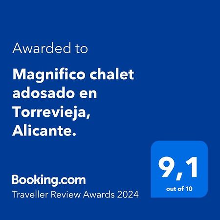 Magnifico Chalet Adosado En Torrevieja, Alicante. Extérieur photo